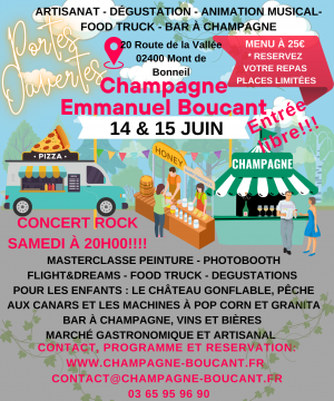 PORTES OUVERTES 14 & 15 JUIN